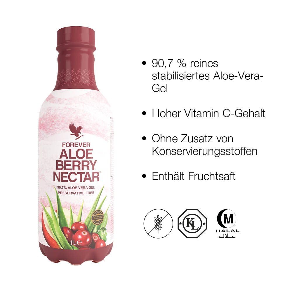 Forever Aloe Berry Nectar – 90,7 % Aloe Vera mit Cranberry