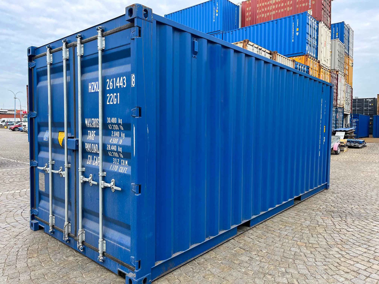 20 Fuß Seecontainer neu – Lagercontainer 33 m³, 6 RAL-Farben