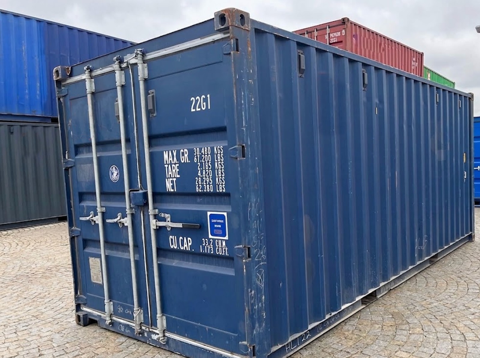 20 Fuß Seecontainer gebraucht, geprüft, wind- & wasserdicht